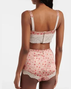 Höschen aus Seide und Baumwolle Rosa