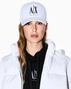 Hüte Kollektion Kappe aus Baumwolltwill mit Logo Icon Weiß