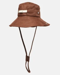 Hut Artichaut aus Canvas Braun