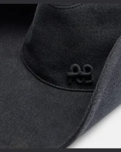 Hut aus Denim Schwarz