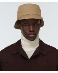 Hut aus einem Baumwollgemisch Beige