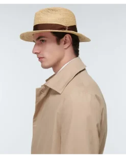 Hut aus Stroh Beige