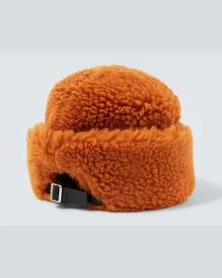 Hut aus Wolle Orange