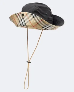 Hut Burberry Check aus Baumwolle Schwarz