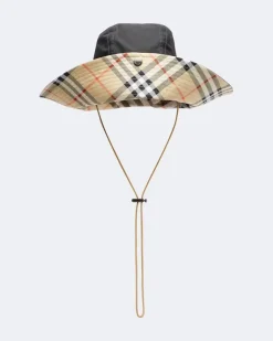 Hut Burberry Check aus Baumwolle Schwarz