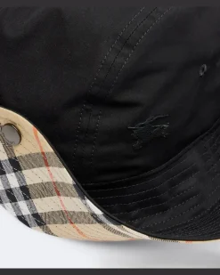 Hut Burberry Check aus Baumwolle Schwarz