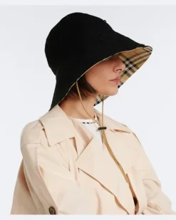 Hut Burberry Check aus Baumwolle Schwarz