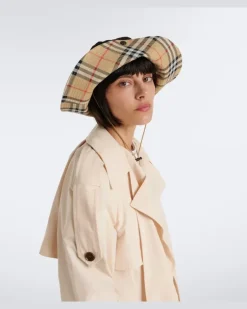Hut Burberry Check aus Baumwolle Schwarz