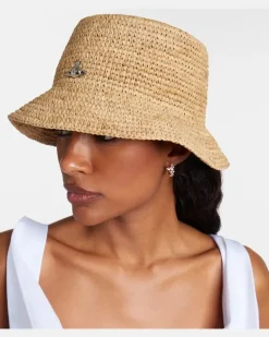 Hut Orb aus Raffiabast Beige