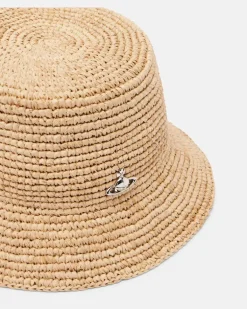 Hut Orb aus Raffiabast Beige