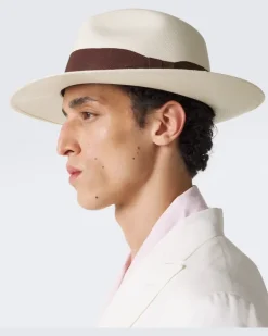 Hut Rafael aus Stroh Weiß