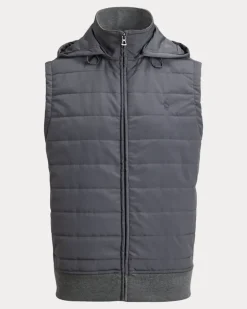 Hybrid-Weste mit Kapuze Grey