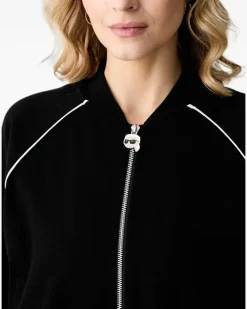 Ikonik Karl Sweatshirtjacke - Schwarz ikonik