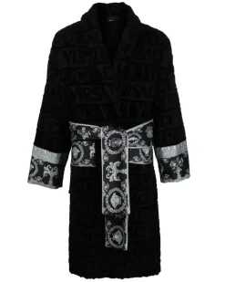 I Love Baroque bathrobe - Schwarz