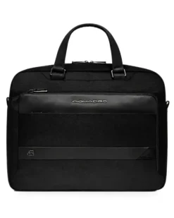 14-Inch Laptoptasche mit Logo-Schild - Schwarz