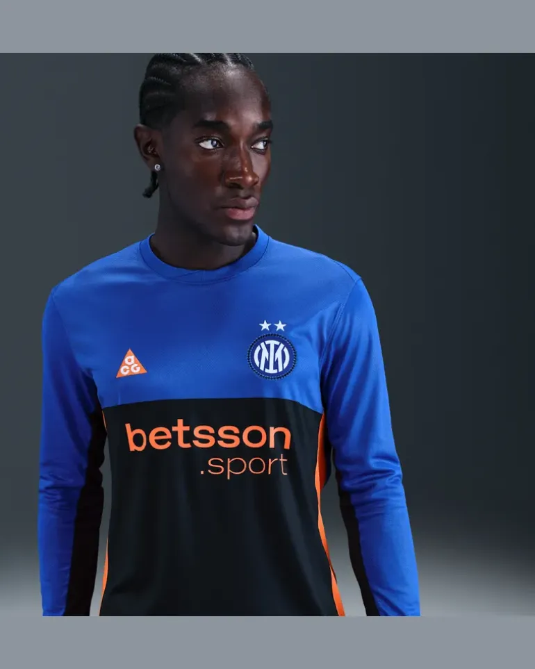 Inter Mailand 2026 Stadium SE ACG Replika-Fußball-Longsleeve mit Dri-FIT-Technologie (Herren) - Blau