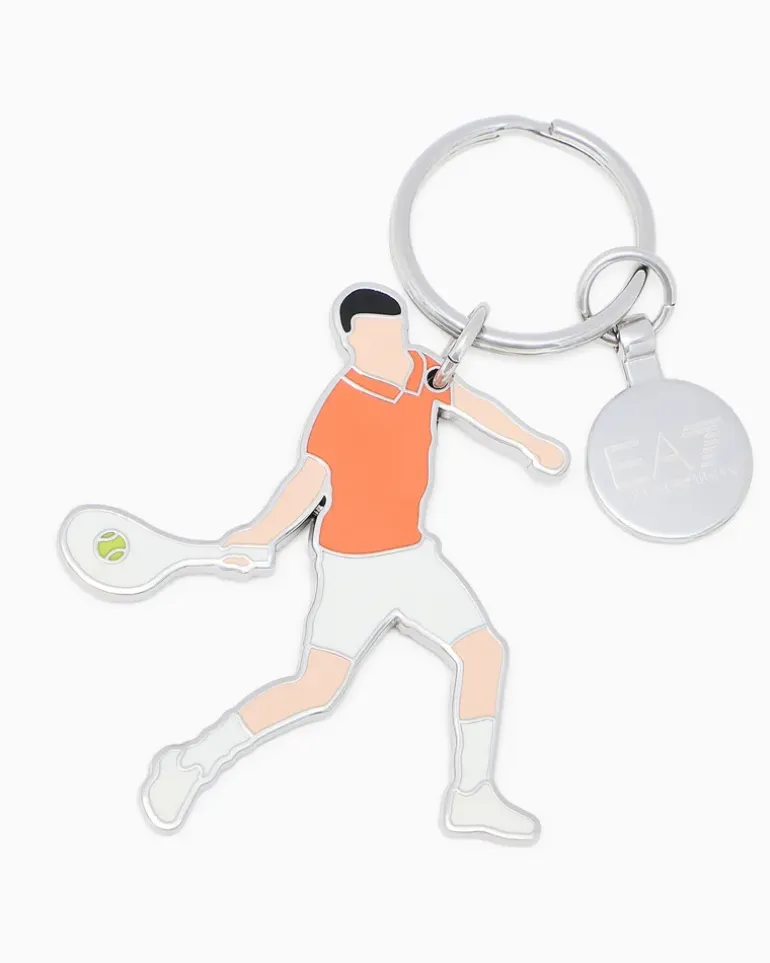 Internazionali BNL d’Italia Schlüsselanhänger in Form eines Tennisspielers Orange
