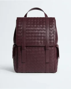 Intrecciato Back To School Rucksack-Bordeaux - Herren