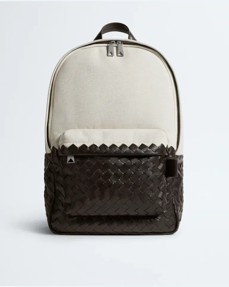 Intrecciato Rucksack-Beige - Herren