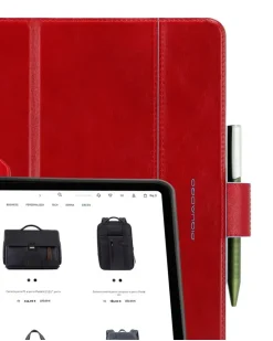 iPad-Hülle aus Leder Air 13 - Rot