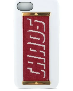 iPhone 7/8-Hülle mit Handriemen - Weiß