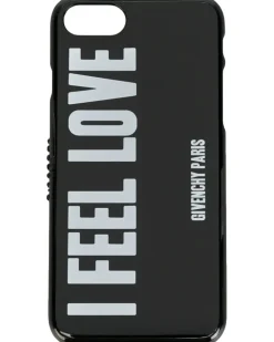 iPhone 7-Hülle mit "I Feel Love"-Print - Schwarz