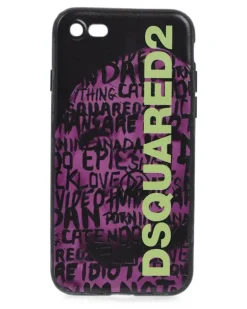 iPhone 7-Hülle mit Logo-Print - Schwarz