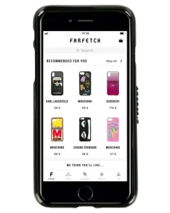 iPhone 7-Hülle mit Logo-Print - Schwarz