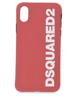 iPhone X-Hülle mit Logo-Print - Rot
