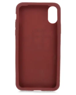 iPhone X-Hülle mit Monogramm - Rot