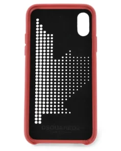 iPhone X-Hülle mit perforiertem Detail - Rot
