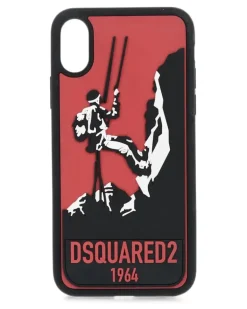 iPhone X-Hülle mit Wanderer-Print - Schwarz