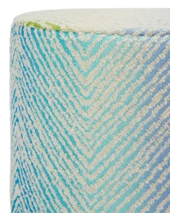 Island Hocker (40cm x 30cm) - 170 - TURQUOISE MULTICOLOR
