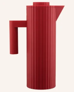Isolierkanne Plissè rot