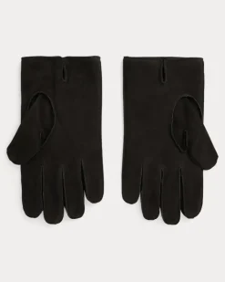 Isolierte Wildlederhandschuhe Black