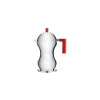 italienischer Kaffeebereiter Pulcina - Rot - Gussaluminium - Designer Michele de Lucchi