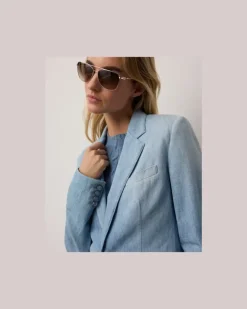 Jacke Lochlan aus Baumwolldenim Blue