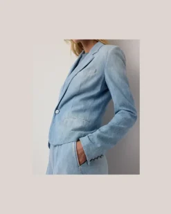 Jacke Lochlan aus Baumwolldenim Blue