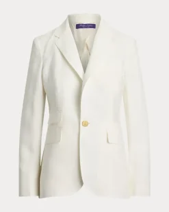 Jacke Parker aus Leinen Cream