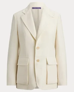 Jacke Preston II aus Fischgrat-Tweed Cream