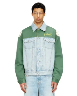 Jeansjacke mit Baumwoll-Einsatz - Jacken - Unisex - Bunt
