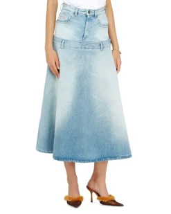 Jeansrock mit Lagen-Design - Röcke - Damen - Blau
