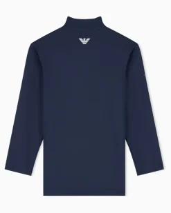 Jersey-Langarmshirt Tennis Pro mit schmaler Passform Blau