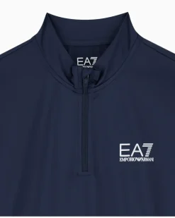 Jersey-Langarmshirt Tennis Pro mit schmaler Passform Blau