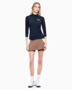 Jersey-Langarmshirt Tennis Pro mit schmaler Passform Blau
