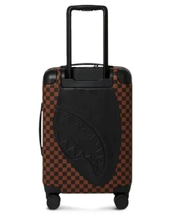 Jetstream Hai-Rollkoffer mit Schachbrettmuster - Braun