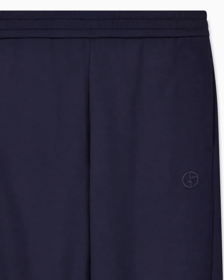 Jogginghose aus Baumwolle und Kaschmir Blau