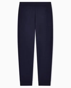 Jogginghose aus Baumwolle und Kaschmir Blau