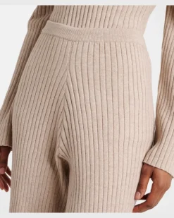 Jogginghose aus Baumwolle und Kaschmir Beige