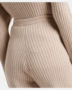 Jogginghose aus Baumwolle und Kaschmir Beige